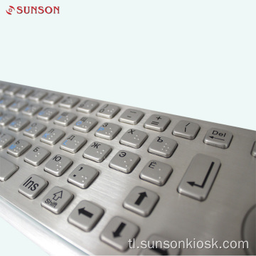 Vandal Metal Keyboard na may Track Ball